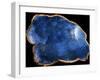 Blue Agate Marble-Jace Grey-Framed Art Print