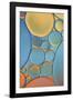 Blue and Apricot Drops-Cora Niele-Framed Photographic Print