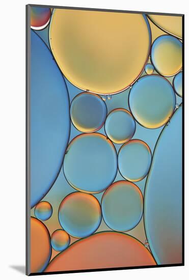 Blue and Apricot Drops-Cora Niele-Mounted Photographic Print