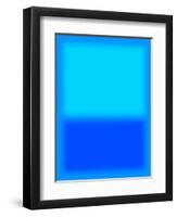 Blue and Aqua-Shelley Lake-Framed Art Print