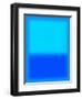 Blue and Aqua-Shelley Lake-Framed Art Print