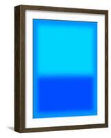 Blue and Aqua-Shelley Lake-Framed Art Print