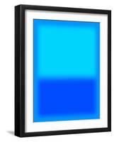 Blue and Aqua-Shelley Lake-Framed Art Print