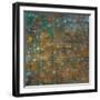 Blue and Bronze Dots X-Danhui Nai-Framed Art Print