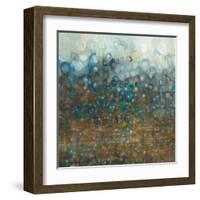 Blue and Bronze Dots-Danhui Nai-Framed Art Print