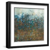 Blue and Bronze Dots-Danhui Nai-Framed Art Print