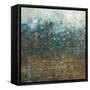 Blue and Bronze Dots-Danhui Nai-Framed Stretched Canvas