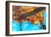 Blue and Brown Agate Pattern-maury75-Framed Photographic Print