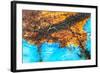 Blue and Brown Agate Pattern-maury75-Framed Photographic Print