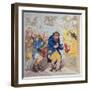 Blue and Buff Charity-James Gillray-Framed Giclee Print