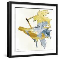 Blue and Gold Bird-Stellar Design Studio-Framed Art Print