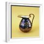 Blue and gold Royal Doulton jug with golfers in 17th century costume, c1910-Unknown-Framed Giclee Print