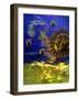 Blue and Gold Sun-Katherine Fawssett-Framed Giclee Print