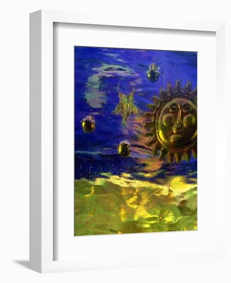 Blue and Gold Sun-Katherine Fawssett-Framed Giclee Print