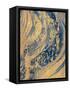 Blue And Gold Wave-Patricia Pinto-Framed Stretched Canvas