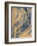 Blue And Gold Wave-Patricia Pinto-Framed Art Print