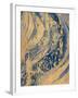 Blue And Gold Wave-Patricia Pinto-Framed Art Print