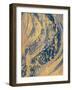 Blue And Gold Wave-Patricia Pinto-Framed Art Print