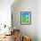 Blue and Green Abstract Art Painting-T30Gallery-Framed Art Print displayed on a wall