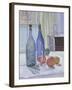 Blue and Green Bottles and Oranges-Spencer Frederick Gore-Framed Giclee Print