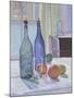 Blue and Green Bottles and Oranges-Spencer Frederick Gore-Mounted Giclee Print