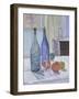 Blue and Green Bottles and Oranges-Spencer Frederick Gore-Framed Giclee Print