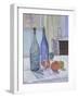 Blue and Green Bottles and Oranges-Spencer Frederick Gore-Framed Giclee Print