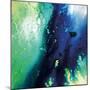 Blue and Green Flowing Abstract, c. 2008-Pier Mahieu-Mounted Premium Giclee Print