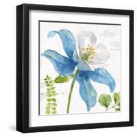 Blue and Green Garden II-Lisa Audit-Framed Art Print