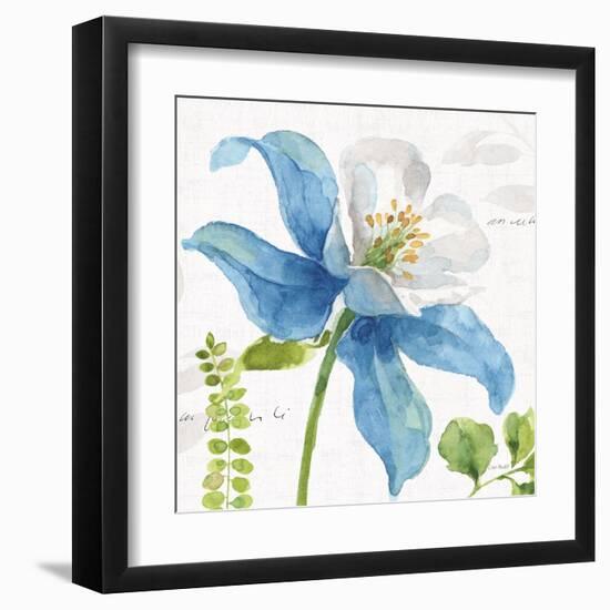 Blue and Green Garden II-Lisa Audit-Framed Art Print