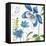Blue and Green Garden III-Lisa Audit-Framed Stretched Canvas