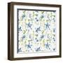 Blue and Green Garden Step 01-Lisa Audit-Framed Art Print