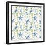 Blue and Green Garden Step 01-Lisa Audit-Framed Art Print