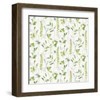 Blue and Green Garden Step 02-Lisa Audit-Framed Art Print