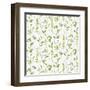 Blue and Green Garden Step 02-Lisa Audit-Framed Art Print