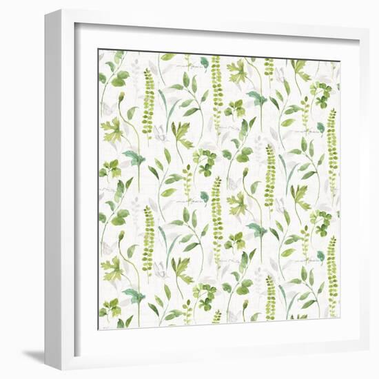 Blue and Green Garden Step 02-Lisa Audit-Framed Art Print