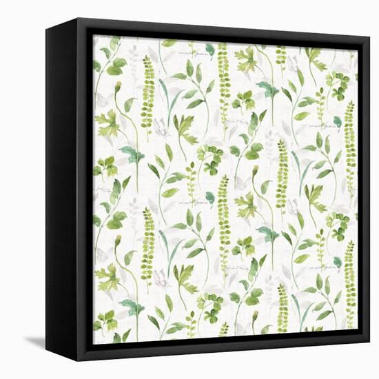 Blue and Green Garden Step 02-Lisa Audit-Framed Stretched Canvas