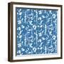 Blue and Green Garden Step 03A-Lisa Audit-Framed Art Print