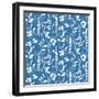 Blue and Green Garden Step 03A-Lisa Audit-Framed Art Print