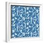 Blue and Green Garden Step 03A-Lisa Audit-Framed Art Print