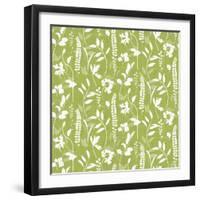 Blue and Green Garden Step 03B-Lisa Audit-Framed Art Print