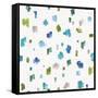 Blue and Green Garden Step 05B-Lisa Audit-Framed Stretched Canvas