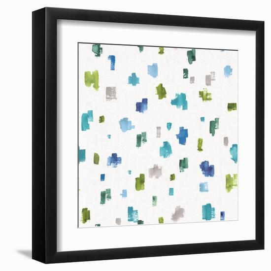Blue and Green Garden Step 05B-Lisa Audit-Framed Art Print