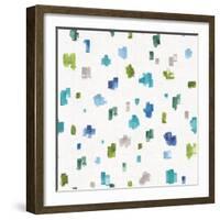 Blue and Green Garden Step 05B-Lisa Audit-Framed Art Print