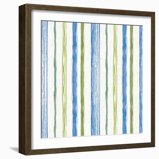 Blue and Green Garden Step 06-Lisa Audit-Framed Art Print