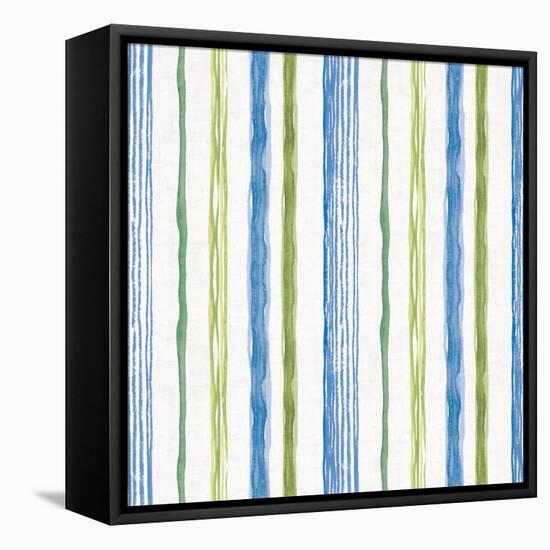 Blue and Green Garden Step 06-Lisa Audit-Framed Stretched Canvas