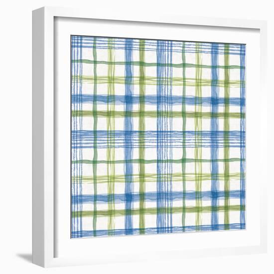 Blue and Green Garden Step 07-Lisa Audit-Framed Art Print