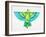 Blue and Green Parrot-Cat Coquillette-Framed Art Print