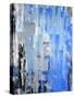 Blue And Grey Abstract Art Painting-T30Gallery-Stretched Canvas