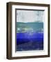 Blue and Light Gray Abstract Study-Emma Moore-Framed Art Print